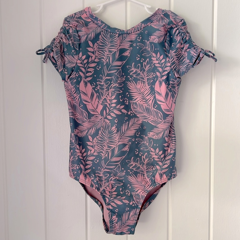 Art Class Kids Swim One Piece - Pink and Blue 
Girls M Medium 7/8